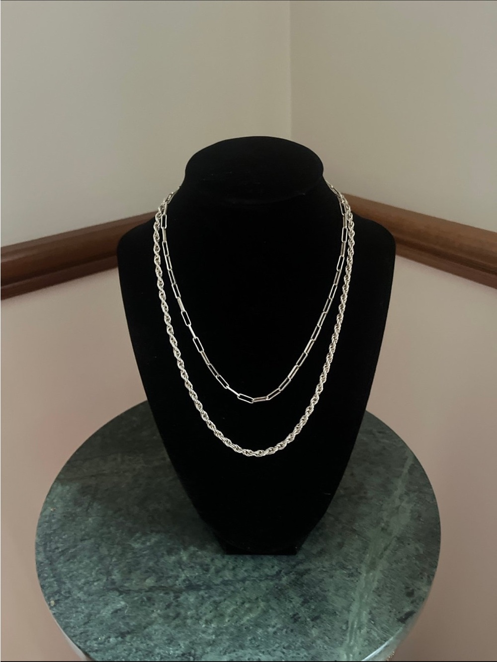 Mia Fiore Double Chained Droop Necklace